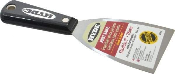 Hyde Tools - 3" Wide Steel Putty Knife - Flexible, Nylon Handle - Apex Tool & Supply