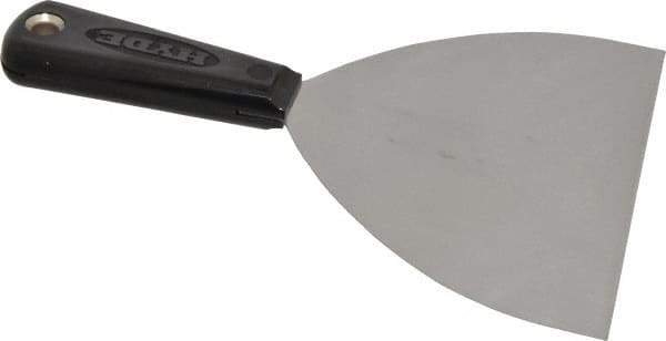 Hyde Tools - 6" Wide Carbon Steel Taping Knife - Flexible, Nylon Handle, 8-1/4" OAL - Apex Tool & Supply