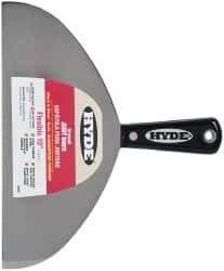 Hyde Tools - 10" Wide Carbon Steel Taping Knife - Flexible, Nylon Handle, 8-1/4" OAL - Apex Tool & Supply