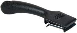 Hyde Tools - Carbon Steel 4-Edge Scraper - 1-1/2" Blade Width, 7-1/2" Long Plastic Handle - Apex Tool & Supply
