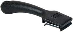 Hyde Tools - Carbon Steel 4-Edge Scraper - 1-1/2" Blade Width, 7-1/2" Long Plastic Handle - Apex Tool & Supply