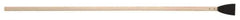 Hyde Tools - Stiff Carbon Steel Bent Scraper - 3" Blade Width, 55" Long Hardwood Handle - Apex Tool & Supply