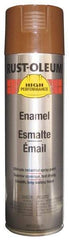 Rust-Oleum - Chestnut Brown, 15 oz Net Fill, Gloss, Enamel Spray Paint - 14 Sq Ft per Can, 15 oz Container, Use on Rust Proof Paint - Apex Tool & Supply