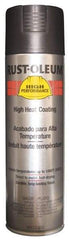 Rust-Oleum - Black, 15 oz Net Fill, Flat, High-Heat Spray Paint - 14 Sq Ft per Can, 15 oz Container - Apex Tool & Supply