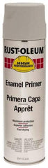 Rust-Oleum - 15 oz Flat Gray Enamel Spray Primer - 14 Sq Ft Coverage - Apex Tool & Supply