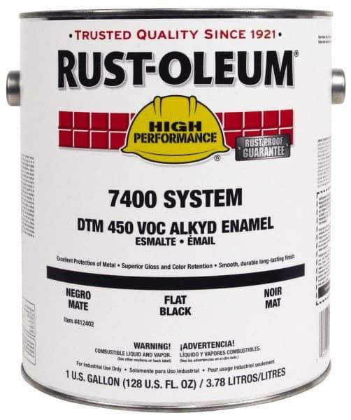 Rust-Oleum - 1 Gal Yellow (Old Caterpillar) Gloss Finish Industrial Enamel Paint - Interior/Exterior, Direct to Metal, <450 gL VOC Compliance - Apex Tool & Supply