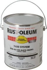 Rust-Oleum - 1 Gal Black High Gloss Finish Industrial Enamel Paint - Interior/Exterior, Direct to Metal, <450 gL VOC Compliance - Apex Tool & Supply