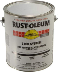 Rust-Oleum - 1 Gal Safety Green Gloss Finish Industrial Enamel Paint - Interior/Exterior, Direct to Metal, <450 gL VOC Compliance - Apex Tool & Supply