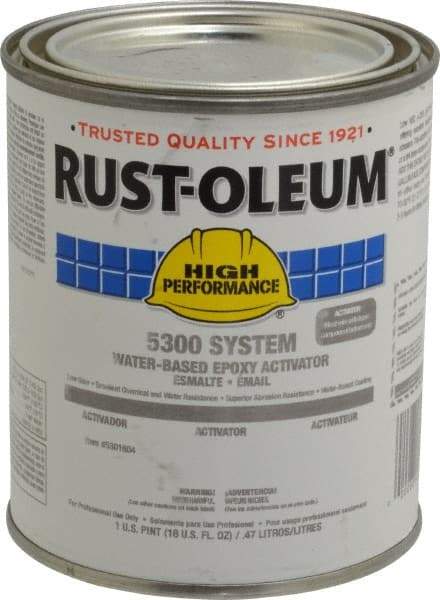 Rust-Oleum - 1 Pt Finish Coat Activator - 200 to 350 Sq Ft/Gal Coverage, <250 g/L VOC Content - Apex Tool & Supply