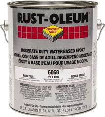 Rust-Oleum - 1 Gal High Gloss Tile Red Water-Based Epoxy - 200 to 350 Sq Ft/Gal Coverage, <250 g/L VOC Content - Apex Tool & Supply