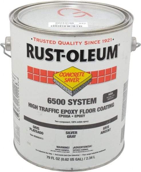 Rust-Oleum - 1 Gal High Gloss Silver Gray Epoxy - <100 g/L VOC Content - Apex Tool & Supply