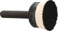 AutoQuip - 1" Diam Hook & Loop Disc Backing Pad - 1/4" Shank Diam, Medium Density, 25,000 RPM - Apex Tool & Supply