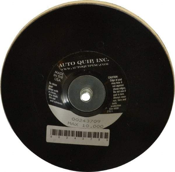 AutoQuip - 5" Diam Hook & Loop Disc Backing Pad - Medium Density, 12,000 RPM - Apex Tool & Supply