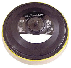 AutoQuip - 6" Diam Hook & Loop Disc Backing Pad - Medium Density, 10,000 RPM - Apex Tool & Supply