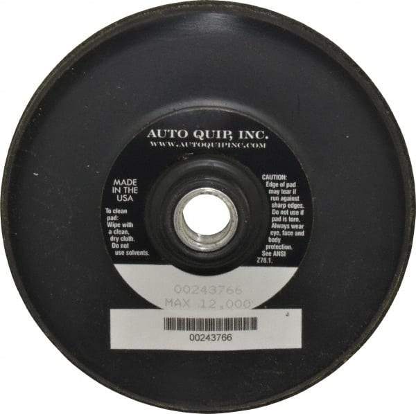 AutoQuip - 5" Diam Hook & Loop Disc Backing Pad - Firm Density, 12,000 RPM - Apex Tool & Supply