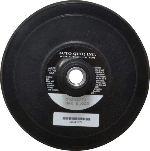 AutoQuip - 6" Diam Hook & Loop Disc Backing Pad - Firm Density, 8,000 RPM - Apex Tool & Supply