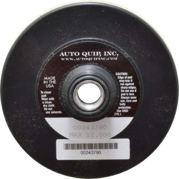 AutoQuip - 4-1/2" Diam Hook & Loop Disc Backing Pad - Medium Density, 12,000 RPM - Apex Tool & Supply