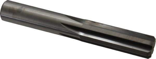 M.A. Ford - 19/32" Solid Carbide 6 Flute Chucking Reamer - Straight Flute, 0.565" Straight Shank, 1-3/4" Flute Length, 4" OAL - Apex Tool & Supply