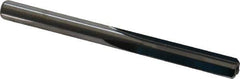 M.A. Ford - 1/4" Solid Carbide 4 Flute Chucking Reamer - Straight Flute, 0.244" Straight Shank, 1" Flute Length, 3" OAL - Apex Tool & Supply