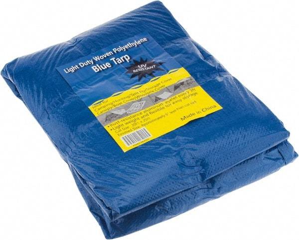 Value Collection - 25' Long x 20' Wide Polyethylene Tarp & Dust Cover - Blue - Apex Tool & Supply