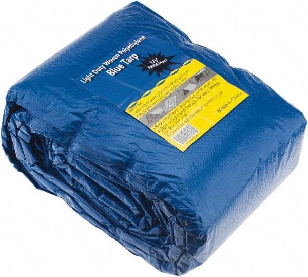 Value Collection - 60' Long x 40' Wide Polyethylene Tarp & Dust Cover - Blue - Apex Tool & Supply
