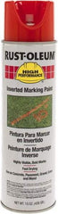 Rust-Oleum - 15 fl oz Orange Marking Paint - 300' to 350' Coverage at 1-1/2" Wide, Solvent-Based Formula - Apex Tool & Supply