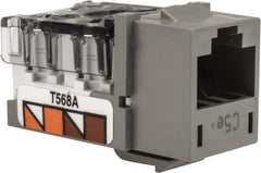 Hubbell - 8 Position, Cat5e Modular Jack - CSA Certified, RoHS Compliant, UL Listed - Apex Tool & Supply