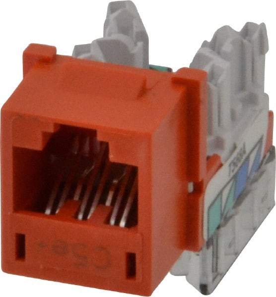 Hubbell - 8 Position, Cat5e Modular Jack - CSA Certified, RoHS Compliant, UL Listed - Apex Tool & Supply