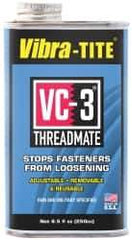 Vibra-Tite - 8.5 oz Can, Red, Low Strength Threadlocker - Series VC-3, 24 hr Full Cure Time, Hand Tool, Heat Removal - Apex Tool & Supply