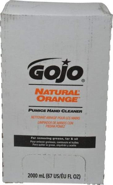 GOJO - 2 L Bag-in-Box Refill Liquid Hand Cleaner - General Duty, White, Orange Scent - Apex Tool & Supply