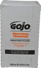 GOJO - 2 L Bag-in-Box Refill Liquid Hand Cleaner - General Duty, White, Orange Scent - Apex Tool & Supply