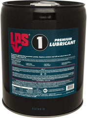 LPS - 5 Gal Pail Dry Film Penetrant/Lubricant - Clear Yellow, Food Grade - Apex Tool & Supply