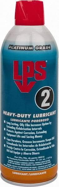 LPS - 16 oz Aerosol Nondrying Film Lubricant - Clear Amber, Food Grade - Apex Tool & Supply