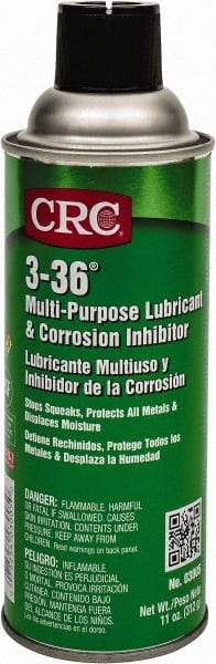 CRC - 11 oz Aerosol Nondrying Film Penetrant/Lubricant - Blue/Green & Clear, -50°F to 250°F, Food Grade - Apex Tool & Supply