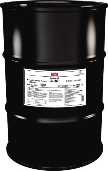 CRC - 55 Gal Drum Nondrying Film Penetrant/Lubricant - Blue/Green & Clear, -50°F to 250°F, Food Grade - Apex Tool & Supply
