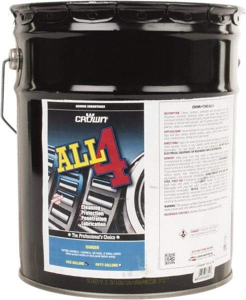 Crown - 5 Gal Pail Penetrant/Lubricant - Light Amber, 40°F to 110°F - Apex Tool & Supply