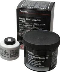 Devcon - 4 Lb Pail Two Part Epoxy - 45 min Working Time, Series Plastic Steel - Apex Tool & Supply