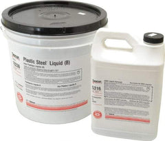Devcon - 25 Lb Pail Two Part Epoxy - 45 min Working Time, Series Plastic Steel - Apex Tool & Supply