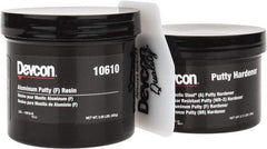 Devcon - 1 Lb Pail Two Part Epoxy - 60 min Working Time, 2,600 psi Shear Strength - Apex Tool & Supply