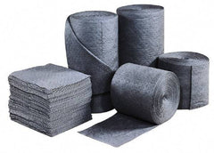 Brady SPC Sorbents - 50 Gal Capacity per Package, Universal Roll - 150' Long x 30" Wide, Gray, Polypropylene - Apex Tool & Supply