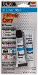 Devcon - 0.5 oz Tube Two Part Epoxy - 4 to 5 min Working Time - Apex Tool & Supply