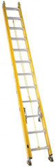 Made in USA - 24' High, Type IA Rating, Fiberglass Extension Ladder - Apex Tool & Supply