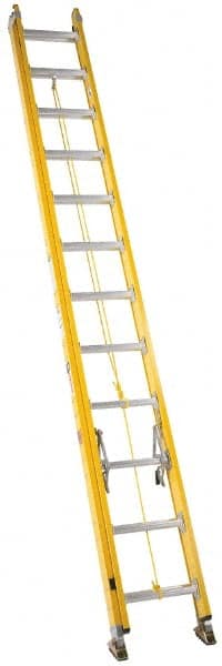 Made in USA - 32' High, Type IA Rating, Fiberglass Extension Ladder - Apex Tool & Supply