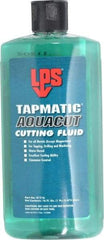 LPS - Tapmatic AquaCut, 16 oz Bottle Cutting & Tapping Fluid - Water Soluble, For Boring, Broaching, Drawing, Drilling, Engraving, Facing, Finishing, Grinding, Milling, Reaming, Sawing, Stamping, Tapping, Threading, Turning - Apex Tool & Supply