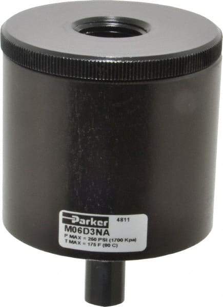 Parker - 1/2" Inlet, Drip Leg Condensate Drain - 1/8" NPT Outlet, 10 to 250 psi - Apex Tool & Supply