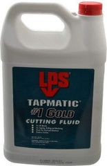 LPS - Tapmatic #1 Gold, 1 Gal Bottle Cutting & Tapping Fluid - Straight Oil, For Boring, Broaching, Drilling, Engraving, Facing, Milling, Reaming, Sawing, Tapping, Threading, Turning - Apex Tool & Supply