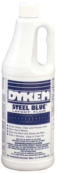 Dykem - Blue Layout Fluid - 930 ml Jug - Apex Tool & Supply