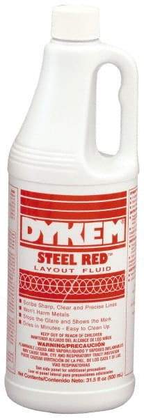 Dykem - Red Layout Fluid - 930 ml Jug - Apex Tool & Supply