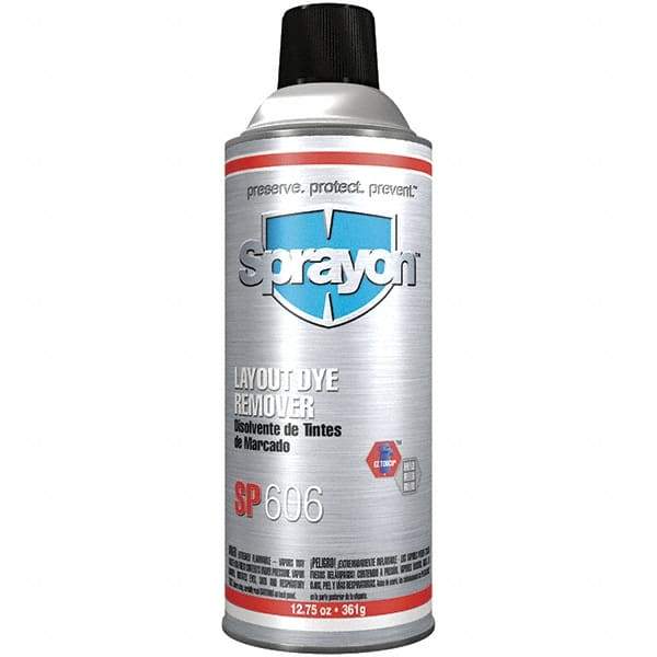 Sprayon - Layout Fluid Remover - 16 Ounce Aerosol Can, 12-3/4 Ounce Net Fill - Apex Tool & Supply