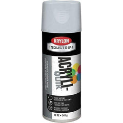 Krylon - White, 12 oz Net Fill, Flat, Lacquer Spray Paint - 15 to 20 Sq Ft per Can, 16 oz Container, Use on Cabinets, Color Coding Steel & Lumber, Conduits, Drums, Ducts, Furniture, Motors, Pipelines, Tools - Apex Tool & Supply